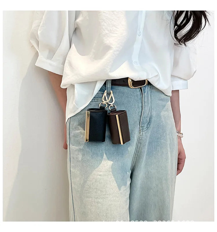 Women's Foldable Keychain Roll-Up Nylon Tote Bag