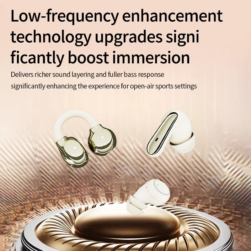 TWS Ear-Clip Headset with ANC, ENC & Flashlight
