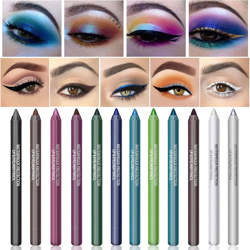 GlamLine™ (14 pcs) Gel Eyeliner Set ✨ — Waterproof, Bold & Shimmering