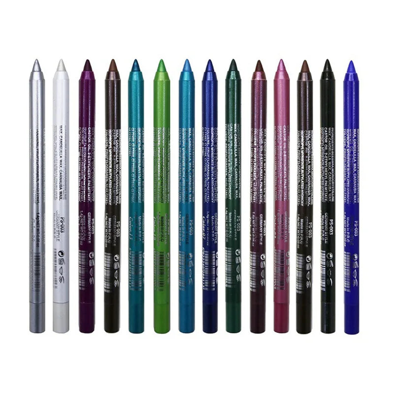 GlamLine™ (14 pcs) Gel Eyeliner Set ✨ — Waterproof, Bold & Shimmering
