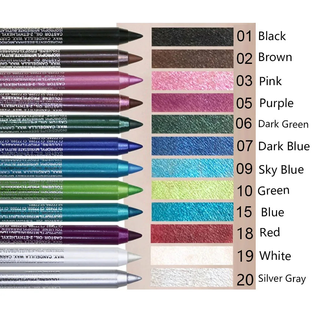 GlamLine™ (14 pcs) Gel Eyeliner Set ✨ — Waterproof, Bold & Shimmering